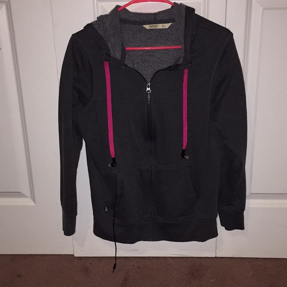 Zip-up sweatshirt jacket with built in headphones